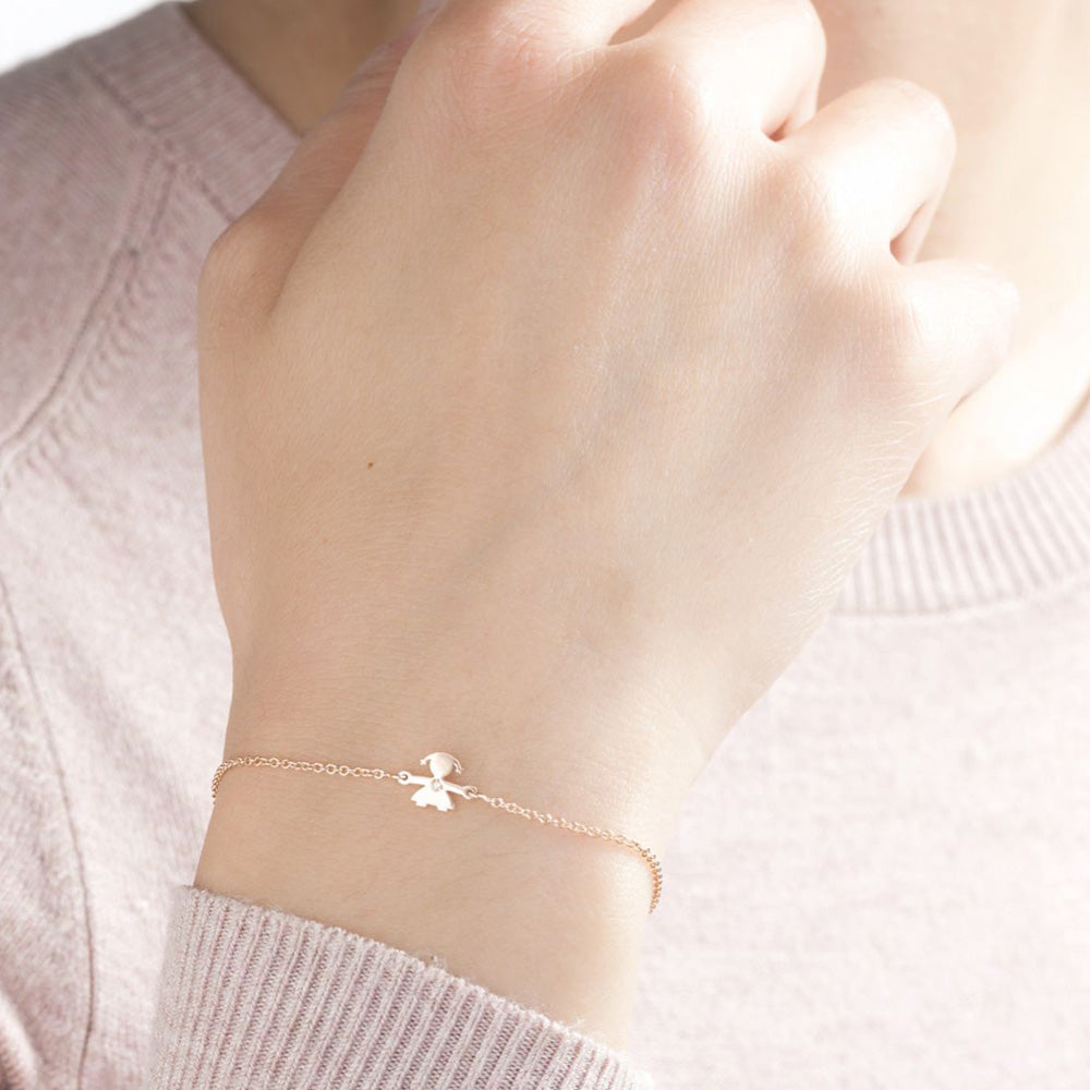 Bracciale LE BEBE' Briciole Bimba Oro rosa