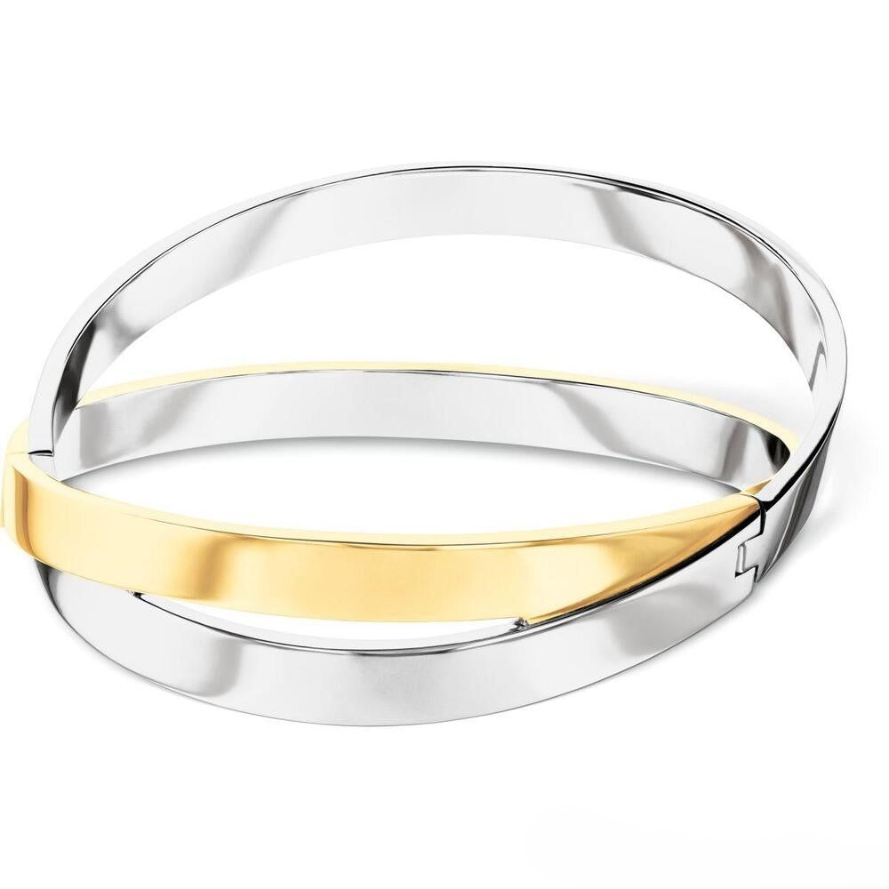 Bracciale rigido Calvin Klein Elliptical in Acciaio Bicolore