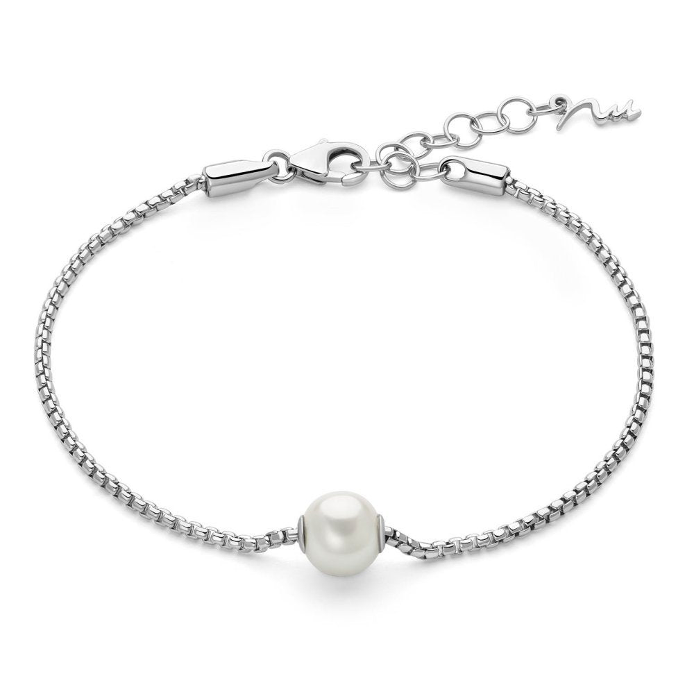 Bracciale Miluna in Argento con Perla Oriente passante