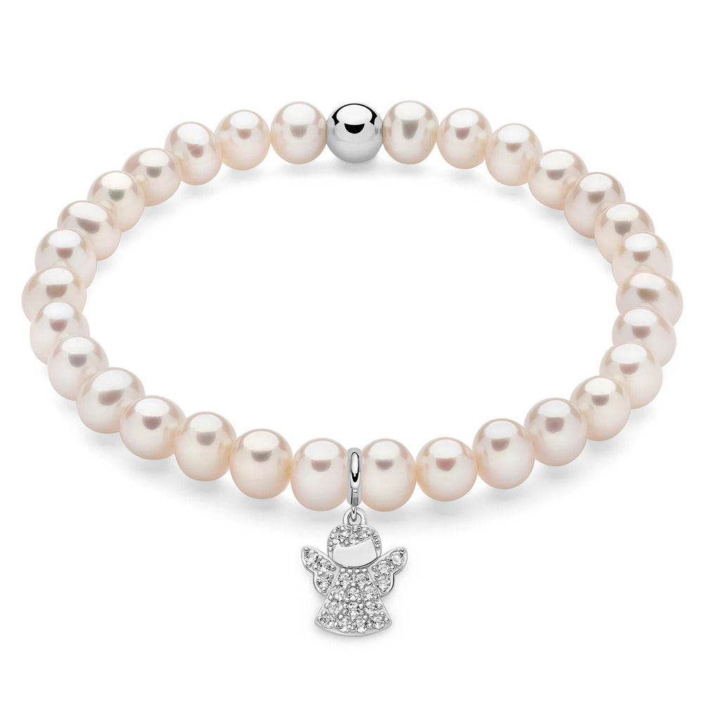 Bracciale Miluna Giochi di Perle e Argento Angelo