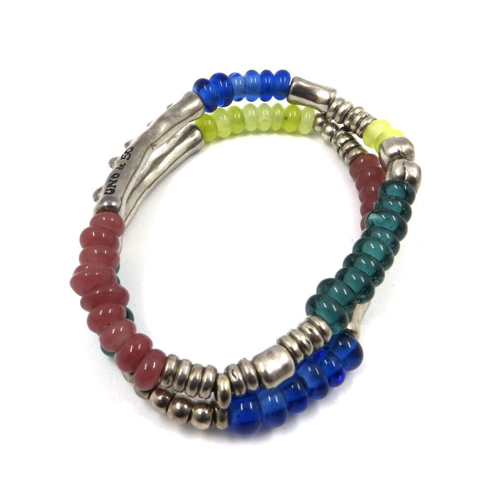 Bracciale UNO DE in Metallo e Cristalli colorati
