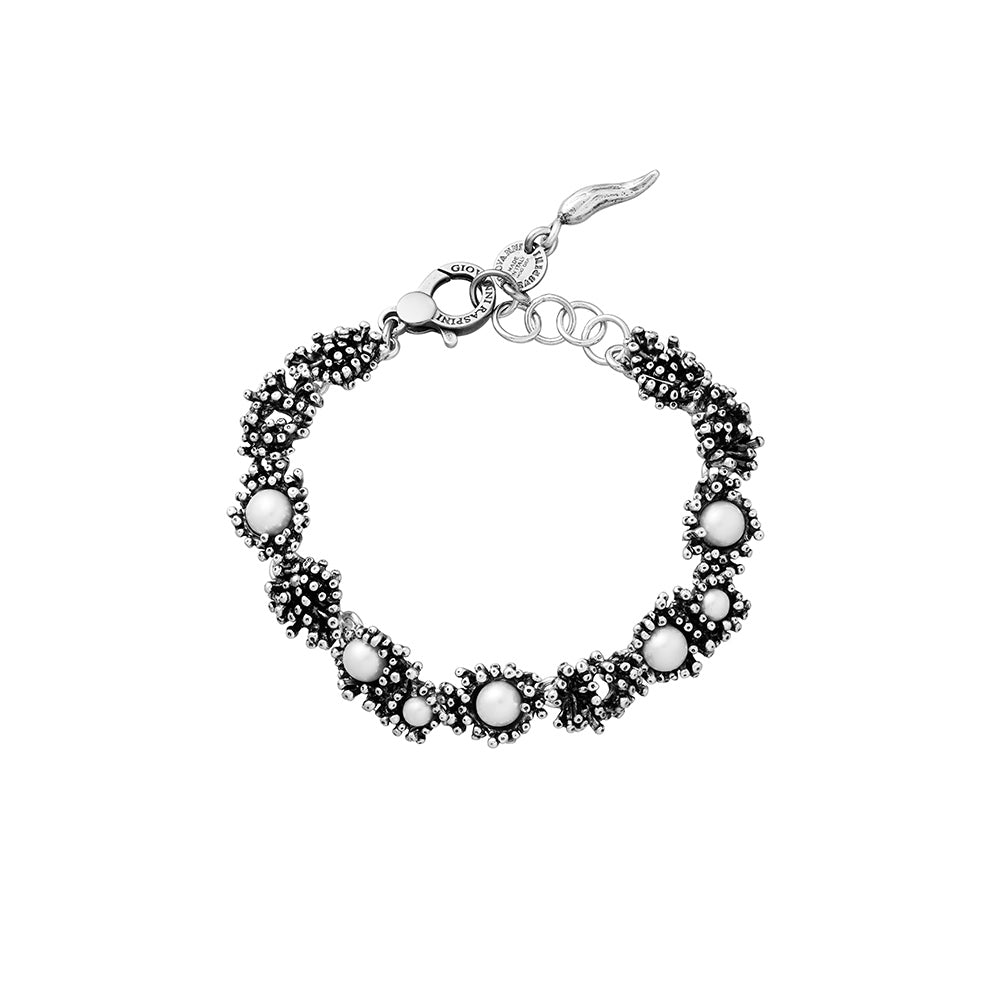 Bracciale Giovanni Raspini Anemone Piccolo in Argento e Perle