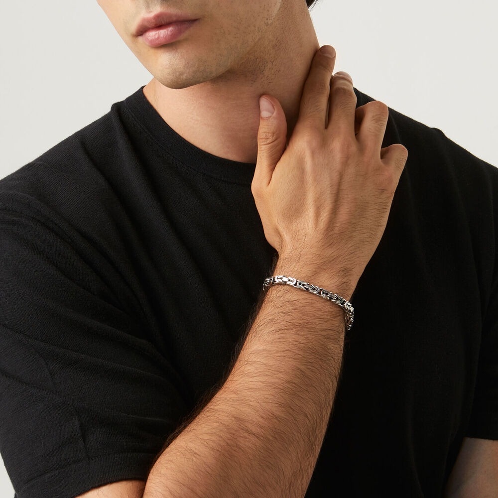 Bracciale Giovanni Raspini Maglia Bizantina Quadra in Argento