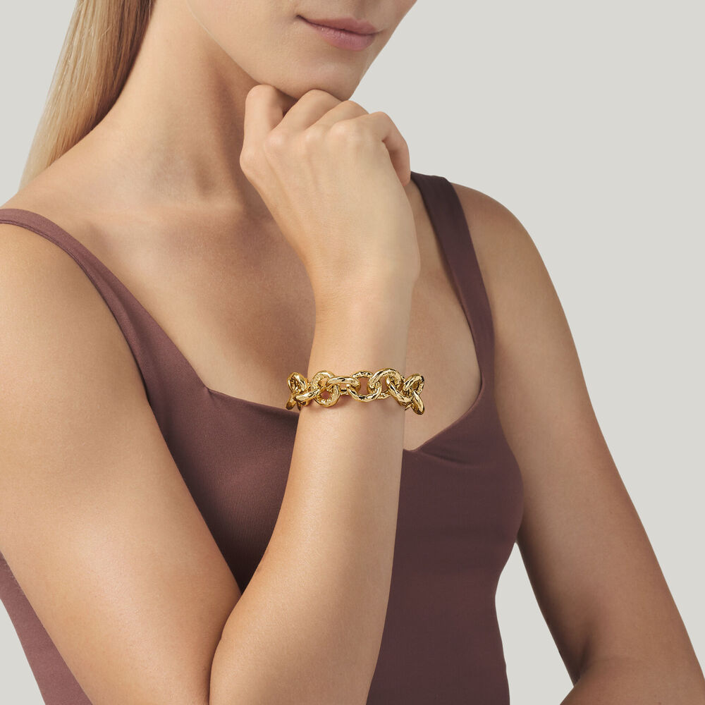 Bracciale Giovanni Raspini Pueblo Grande Bronzo placcato Oro 18 kt