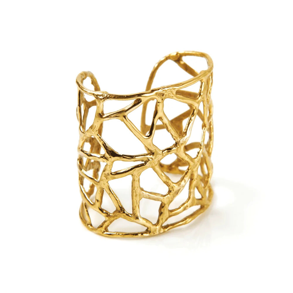 Bracciale Giulia Barela Africa in Bronzo bagnato Oro 24 carati