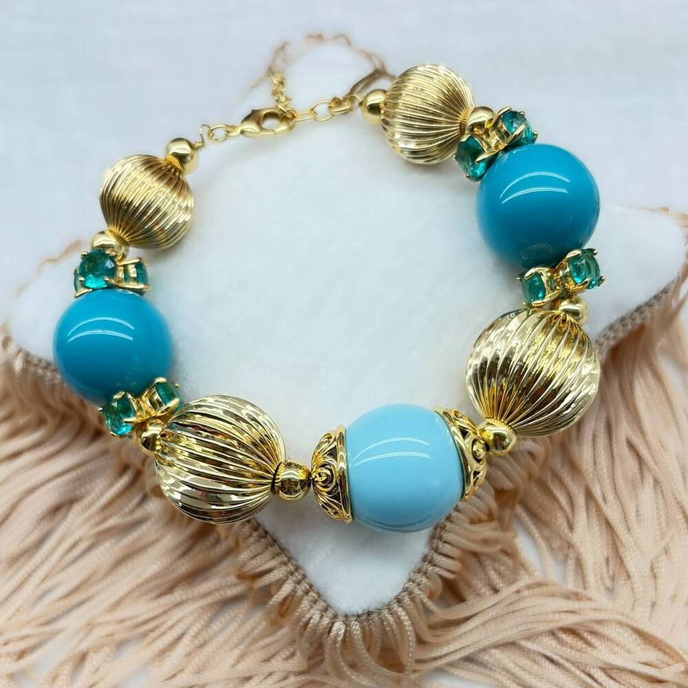 Bracciale Lorenzo Ungari color oro e blu