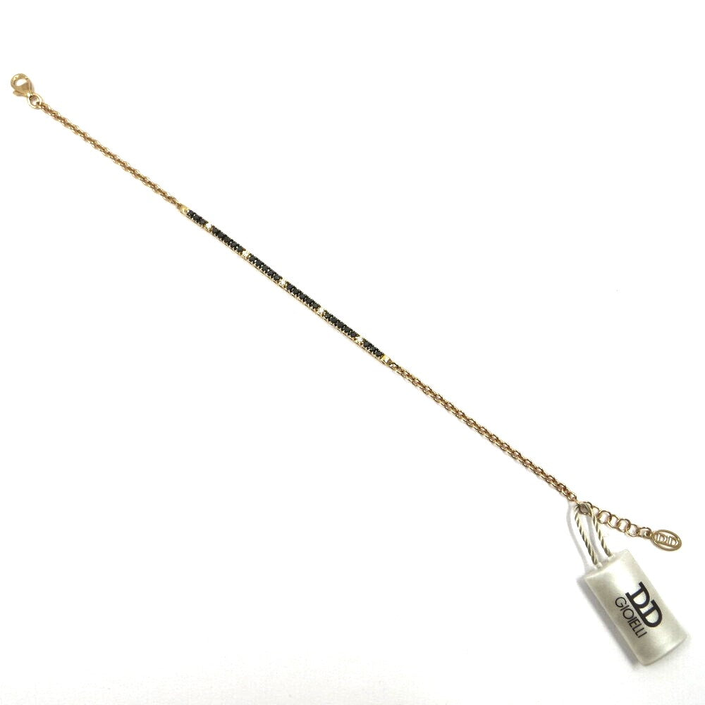 Bracciale Mezzo Tennis DAVITE&DELUCCHI Oro, Diamanti Bianchi e Neri