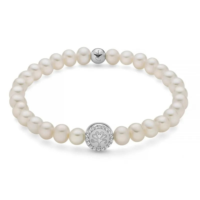 Bracciale Miluna Perle e Albero della Vita Argento