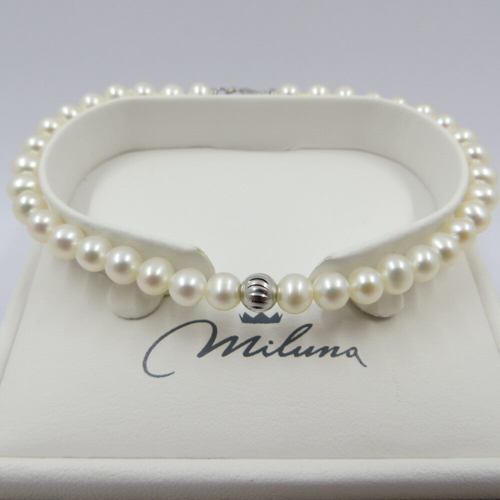 Bracciale Miluna con Perle e Boule in oro bianco