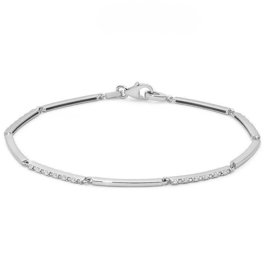 Bracciale Tennis Miluna Oro Bianco e Diamanti