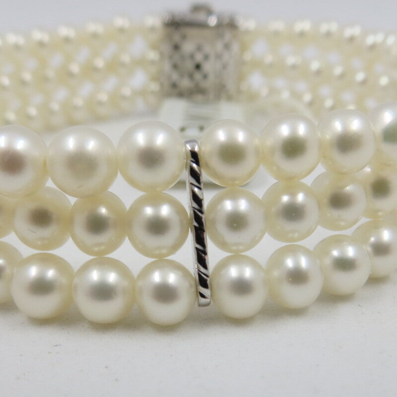 Bracciale NIMEI Tre fili di perle