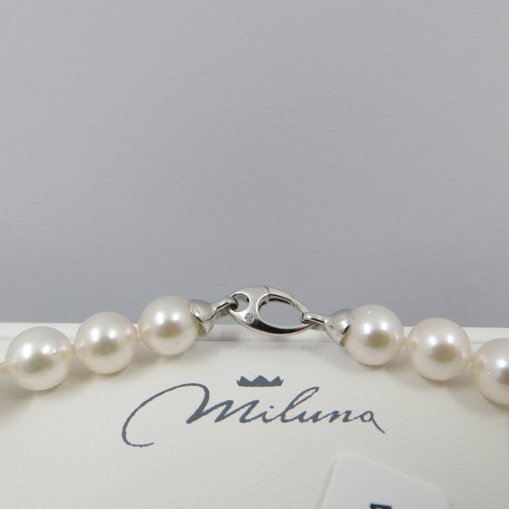 Bracciale Miluna di perle Akoya 7,5 - 8 mm con Diamante