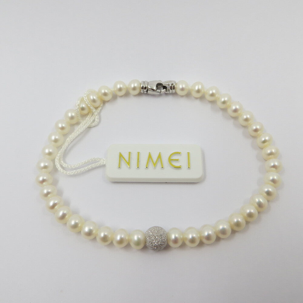 Bracciale NIMEI Perle e Oro Bianco