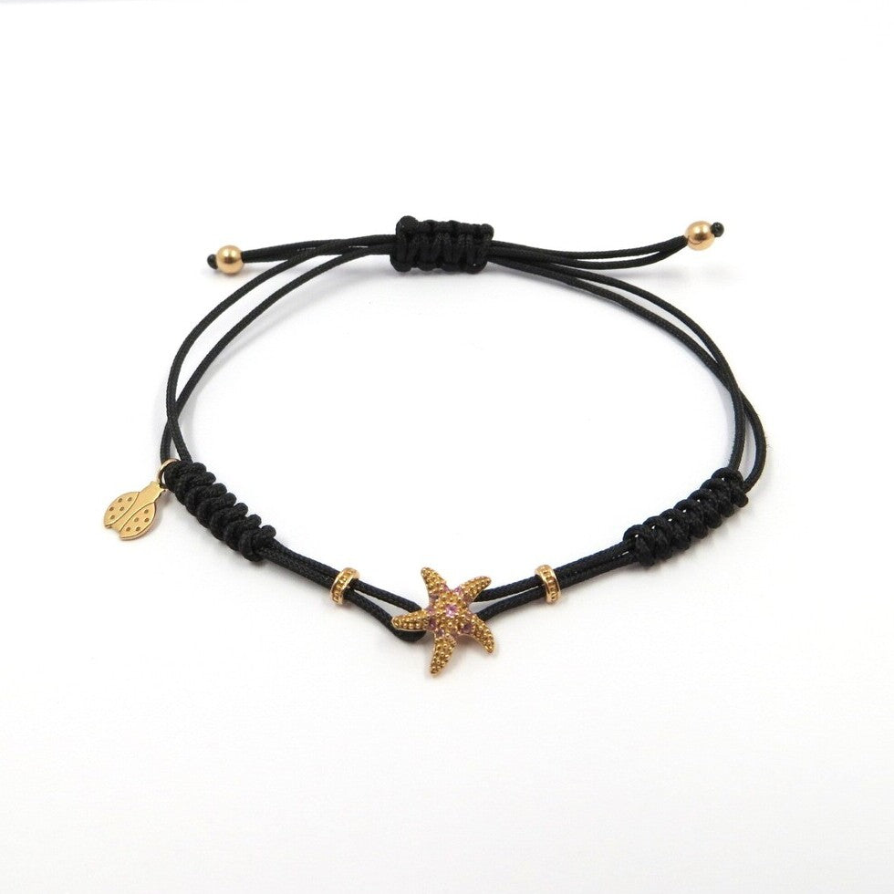 Bracciale Pippo Perez Stella Marina in Oro e Zaffiri Rosa