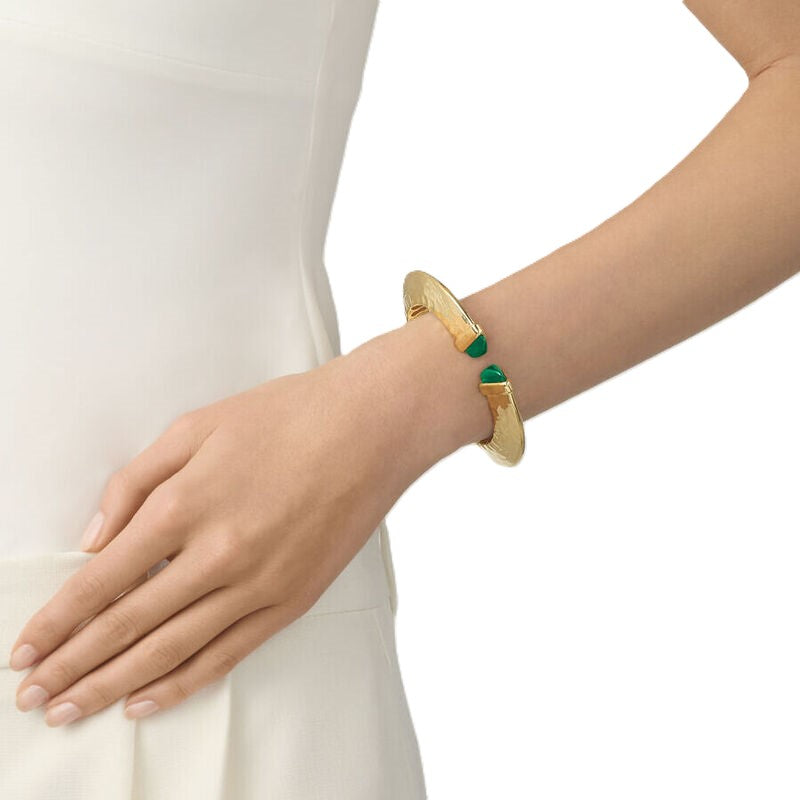 Bracciale Giovanni Raspini Bangle Green Blade Grande