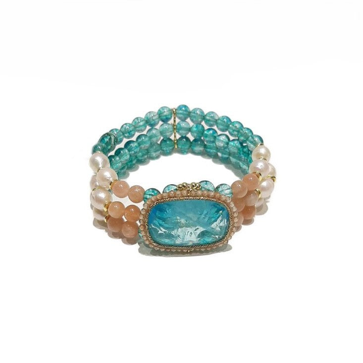 Bracciale elastico Sicylui Flat Azzurra