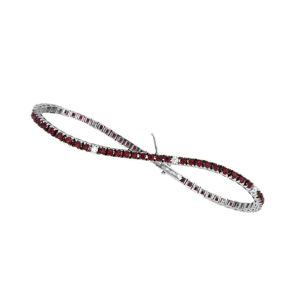 Bracciale Tennis DAVITE&DELUCCHI Oro Diamanti e Rubini