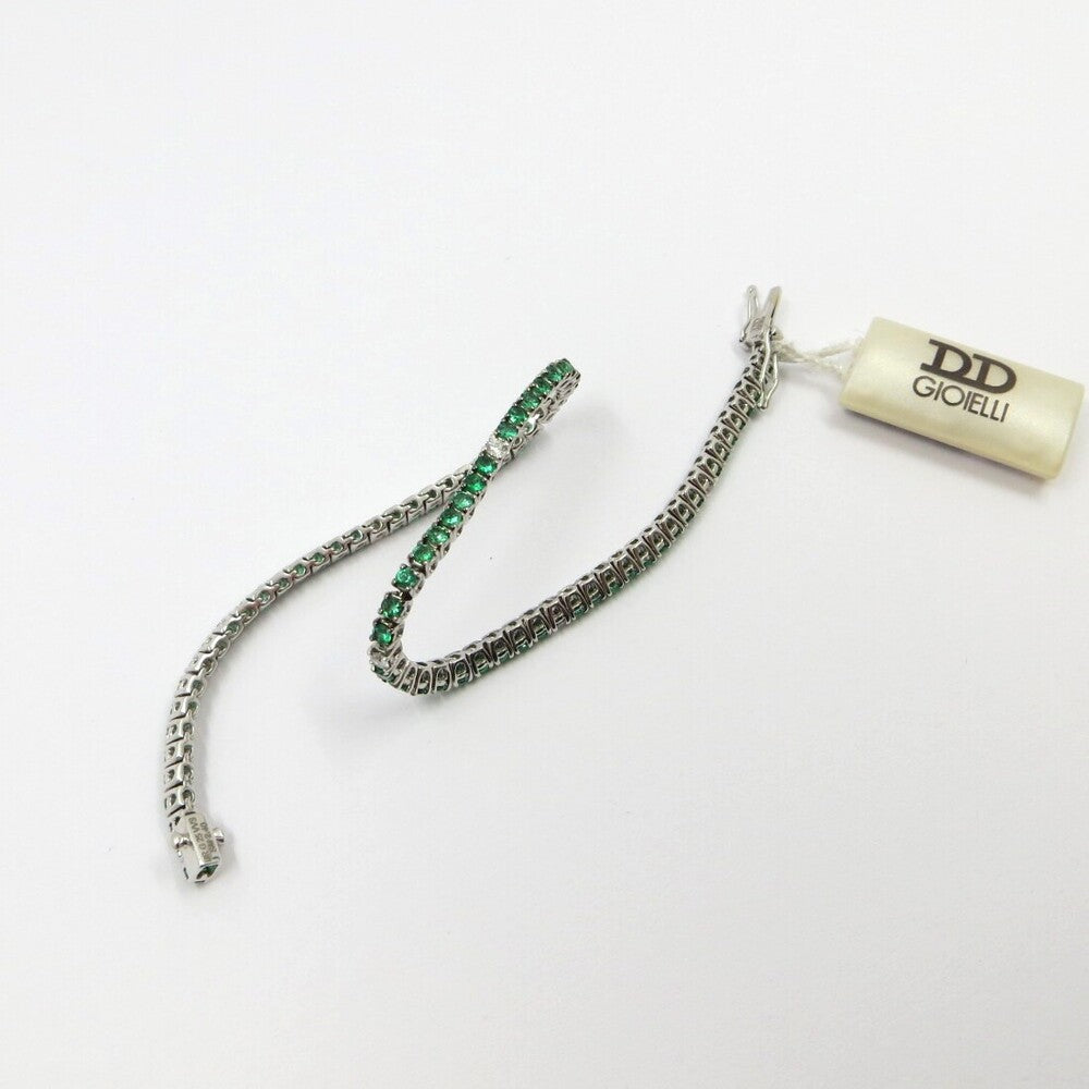 Bracciale Tennis DAVITE & DELUCCHI Oro Diamanti e Smeraldi
