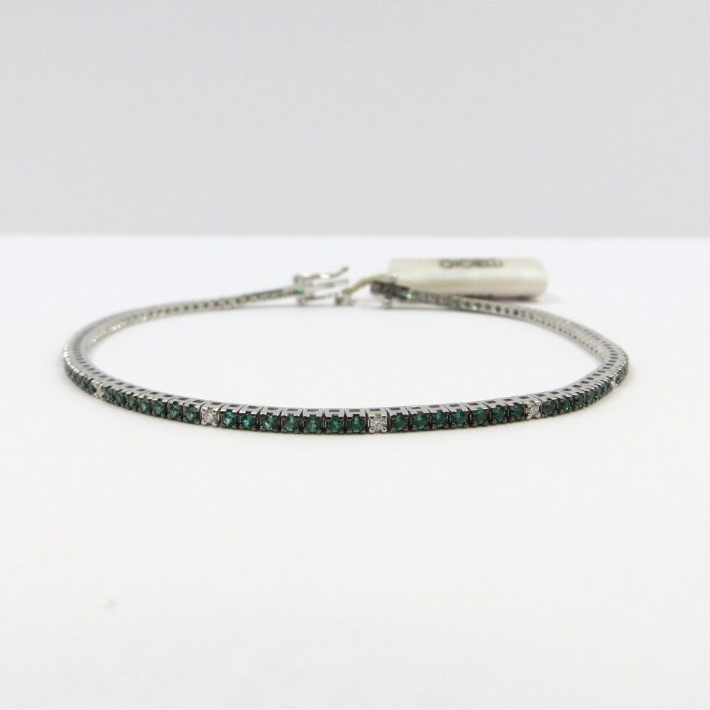 Bracciale Tennis DAVITE&DELUCCHI Oro Diamanti e Smeraldi