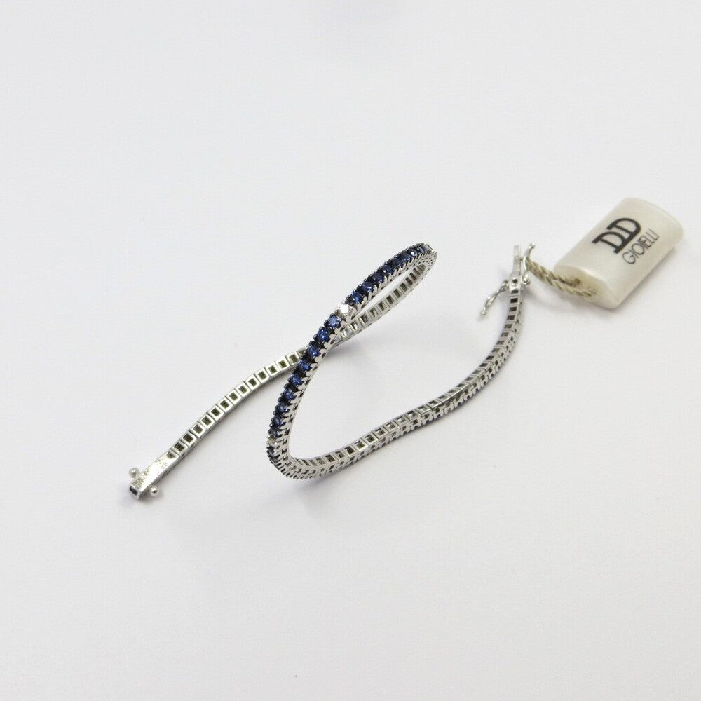 Bracciale Tennis DAVITE&DELUCCHI Oro Diamanti e Zaffiri