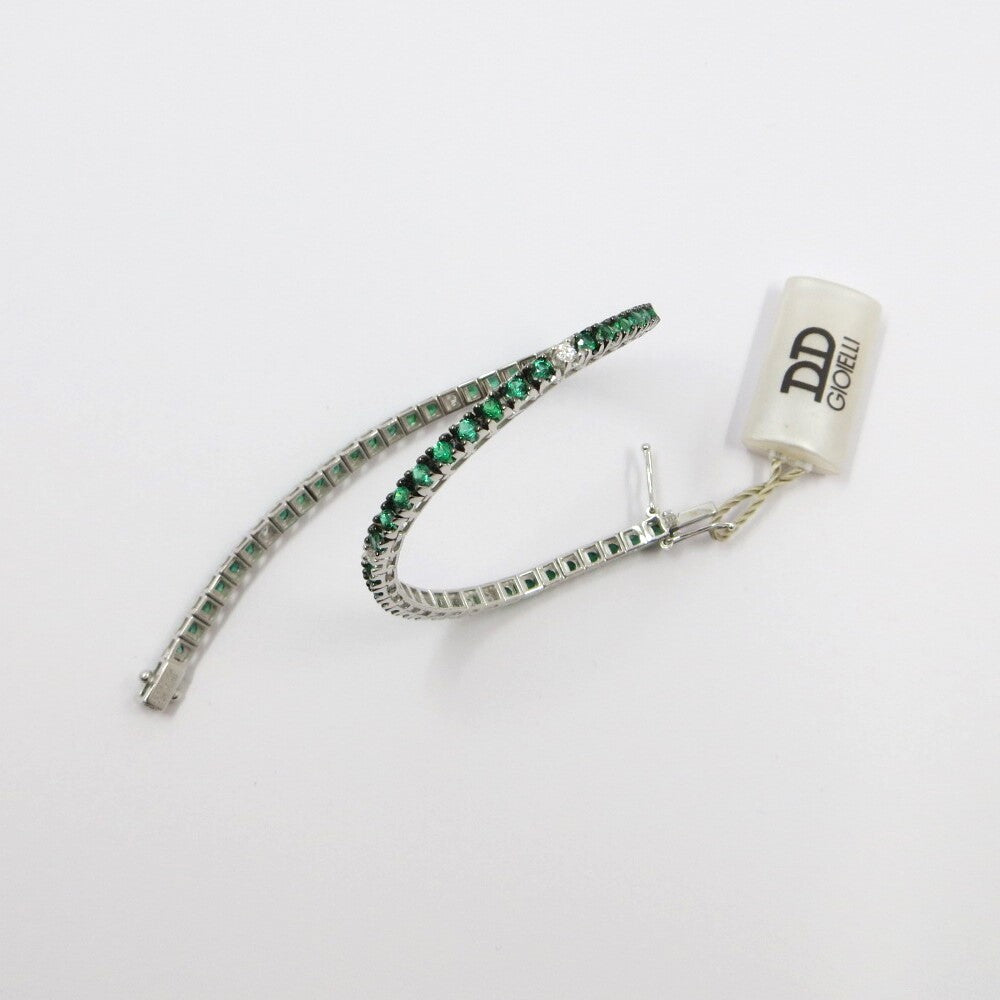 Bracciale Tennis DAVITE&DELUCCHI Oro Diamanti e Smeraldi