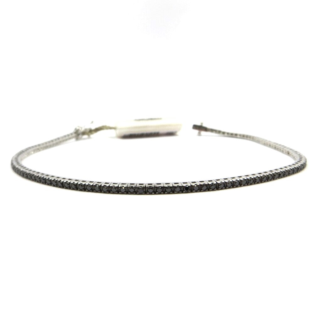 Bracciale Tennis DAVITE&DELUCCHI Oro, Diamanti Bianchi e Neri
