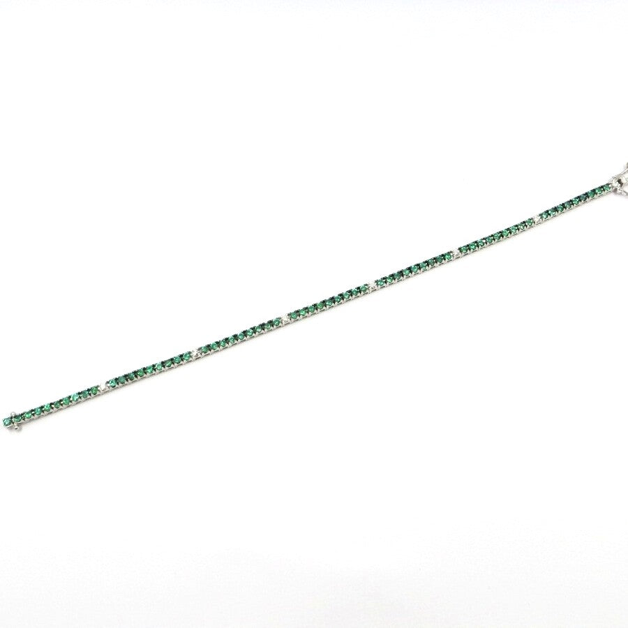 Bracciale Tennis DAVITE&DELUCCHI Oro Diamanti e Smeraldi