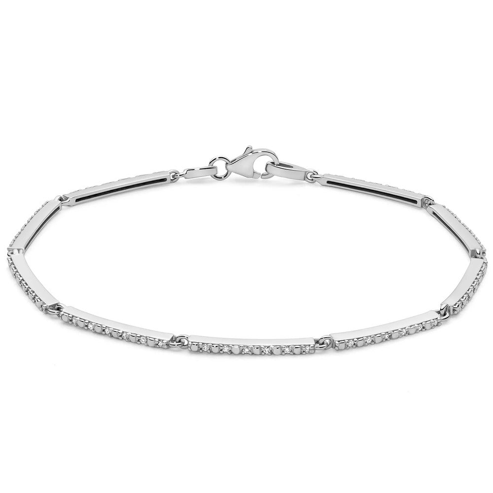 Bracciale Tennis Miluna Oro Bianco e Diamanti
