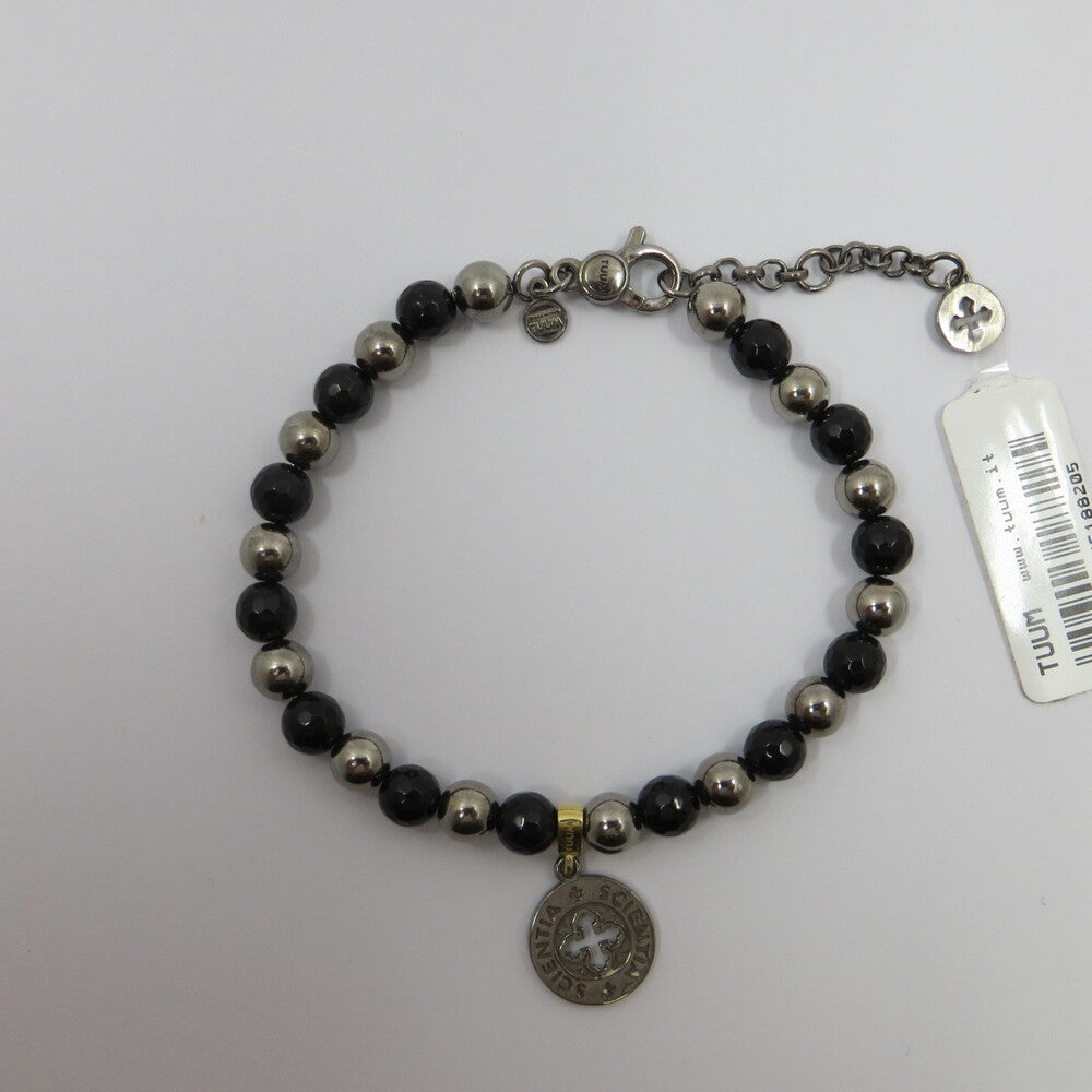 Bracciale TUUM Settedoni SCIENTIA Argento, Onice, Oro