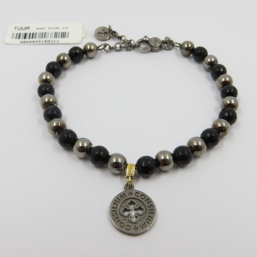Bracciale TUUM Settedoni CONSILIUM Argento, Onice, Oro