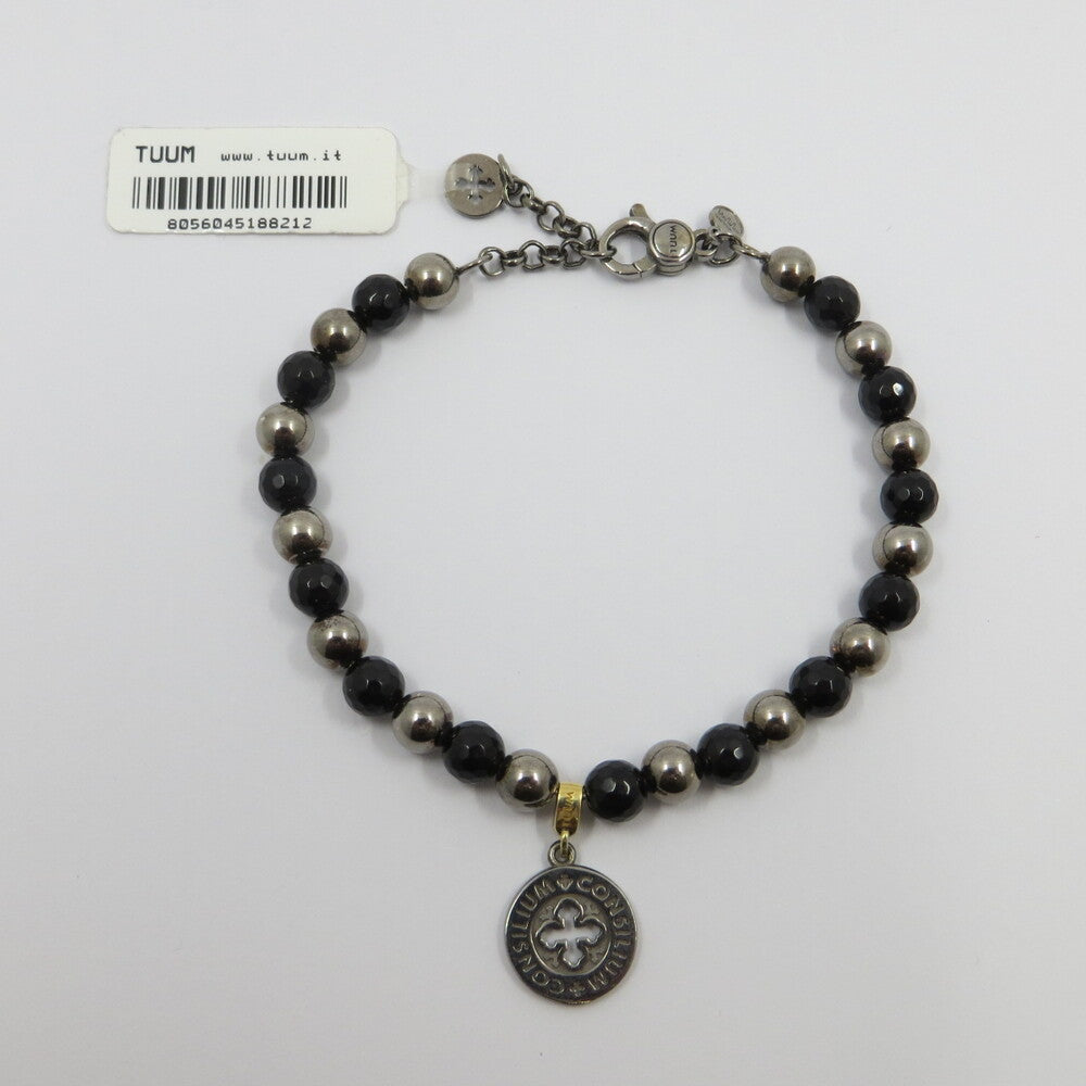 Bracciale TUUM Settedoni CONSILIUM Argento, Onice, Oro