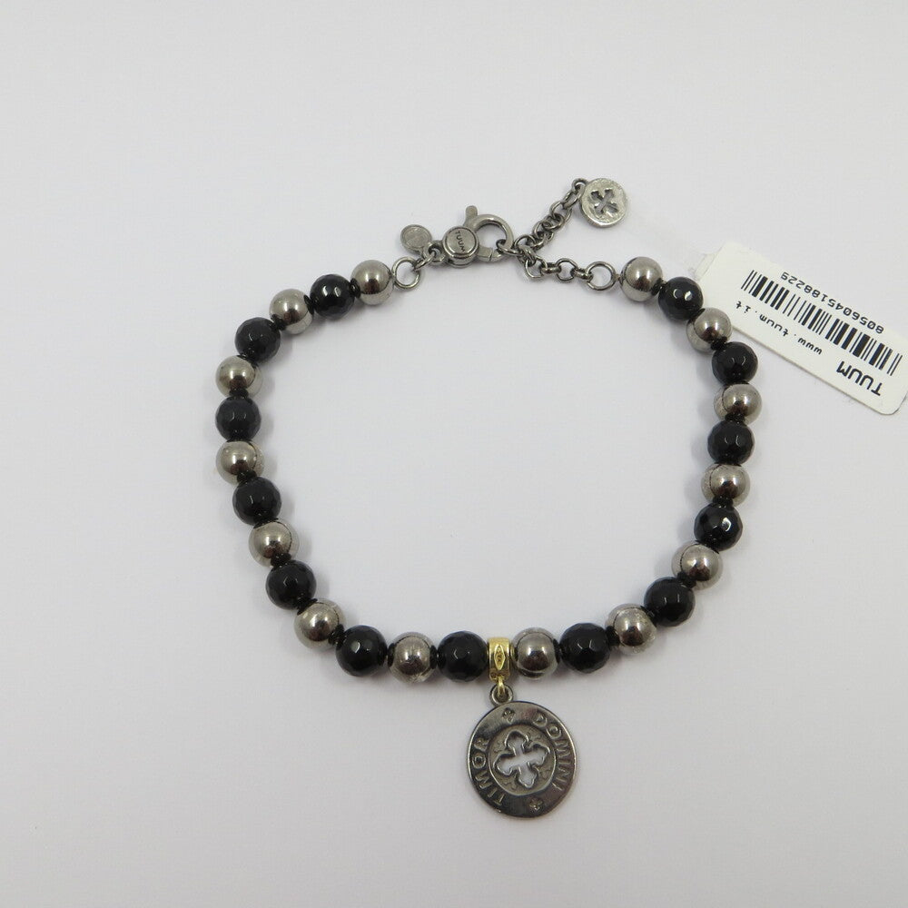 Bracciale TUUM Settedoni DOMINI TIMOR Argento, Onice, Oro
