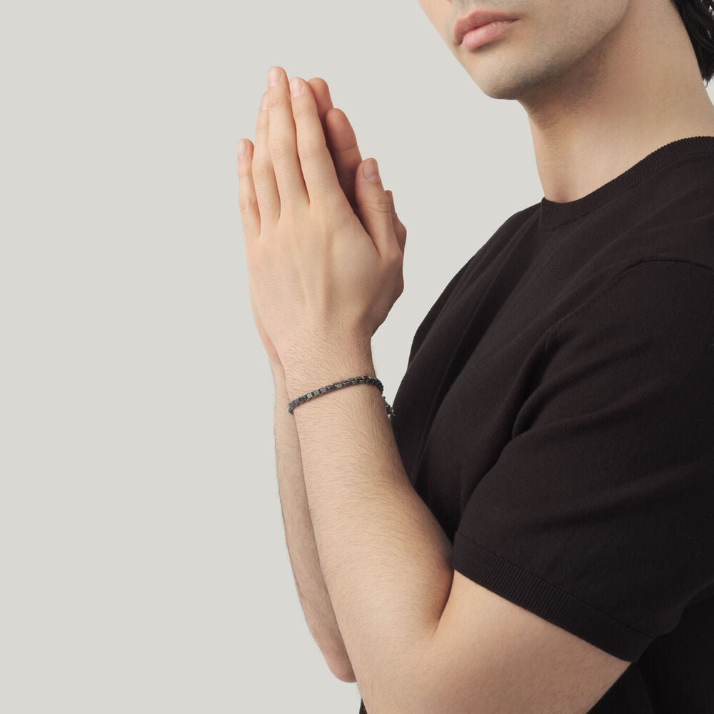 Bracciale Giovanni Raspini Maglia Quadra Black