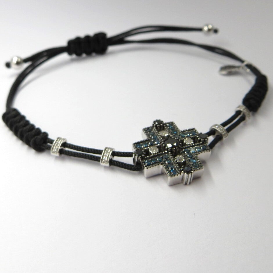 Bracciale PIPPO PEREZ Croce Oro e Diamanti