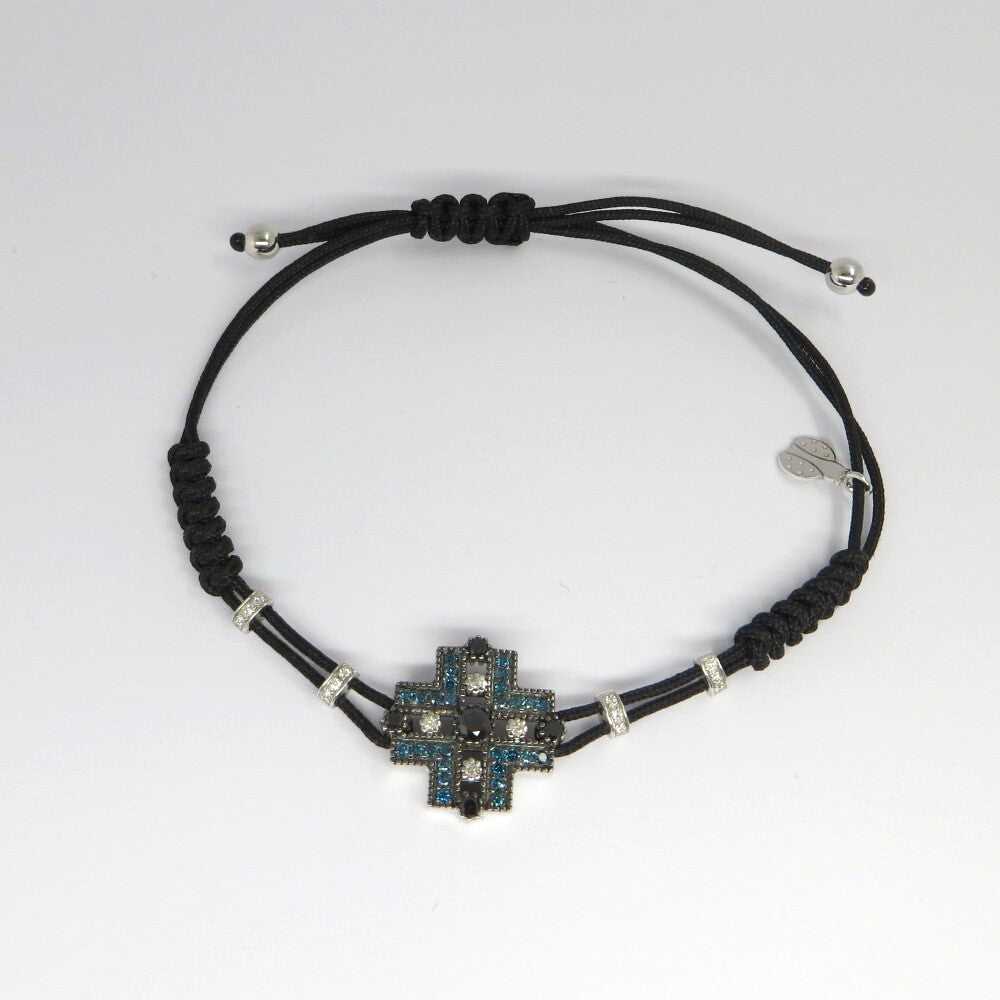Bracciale PIPPO PEREZ Croce Oro e Diamanti