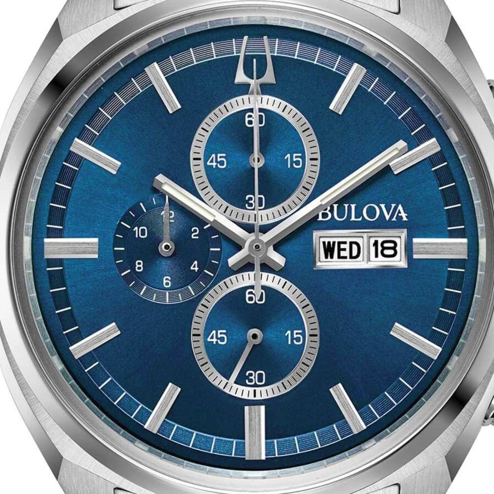 Orologio cronografo uomo BULOVA Surveyor Chrono Silver/Blue