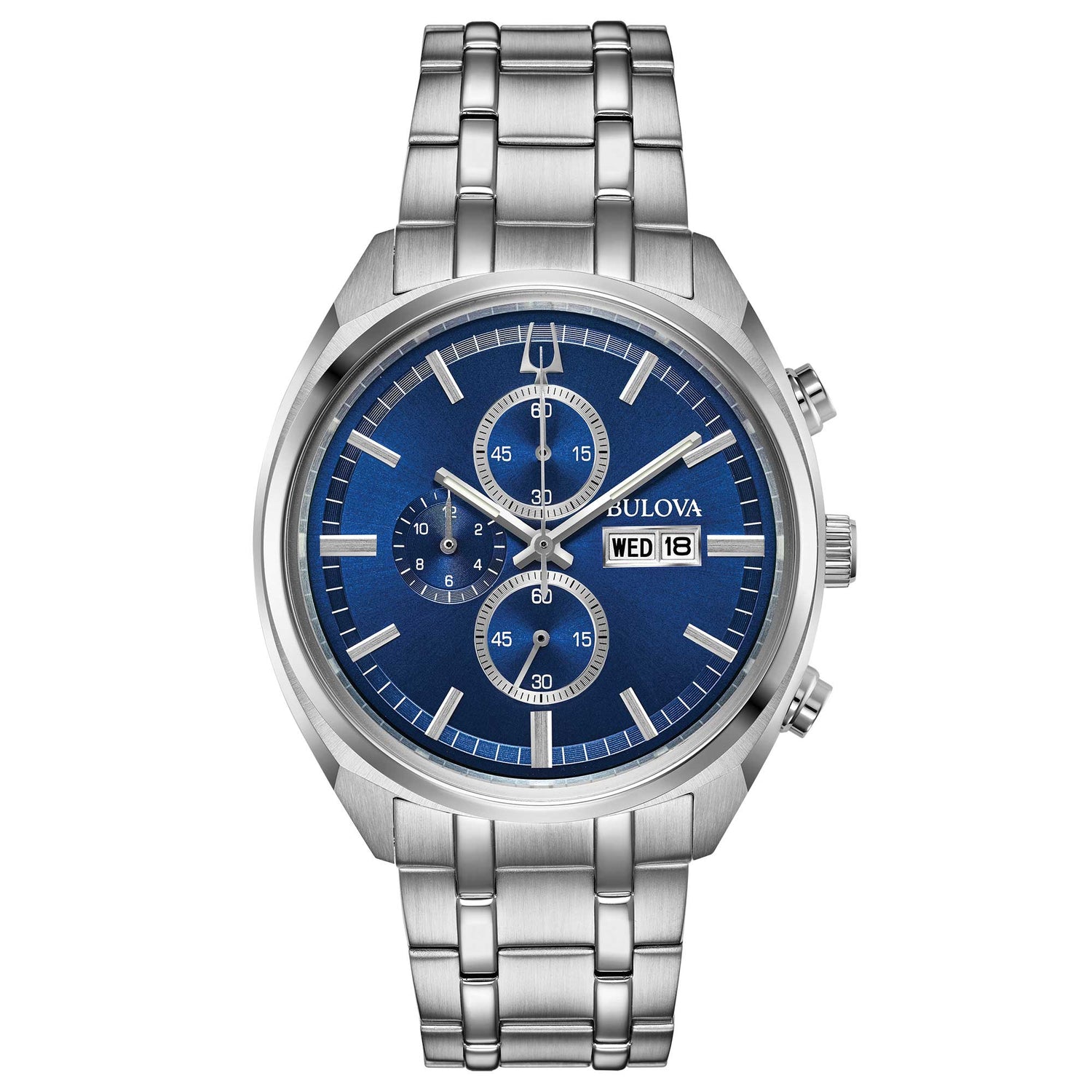 Orologio cronografo uomo BULOVA Surveyor Chrono Silver/Blue