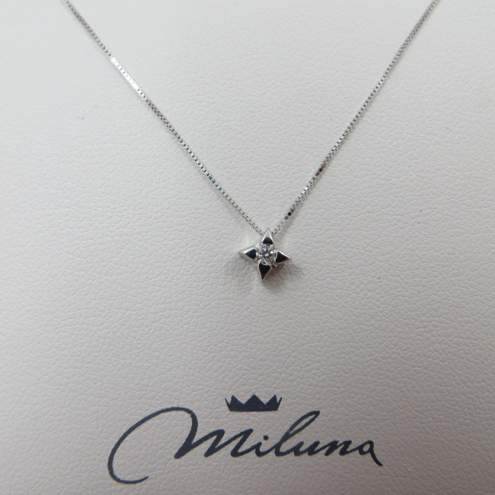 Collana Punto Luce Miluna Oro Bianco e Diamante