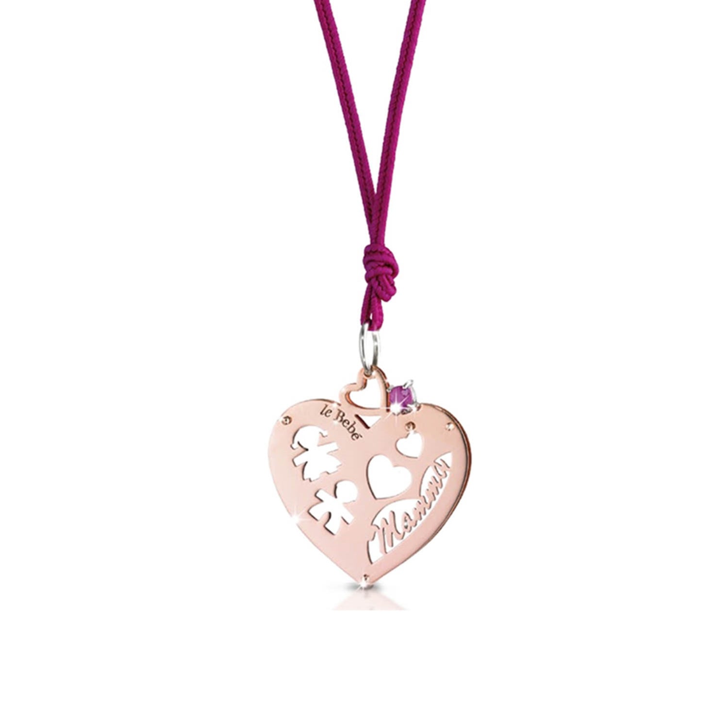 Ciondolo in oro Le Bebè Cuore di Mamma