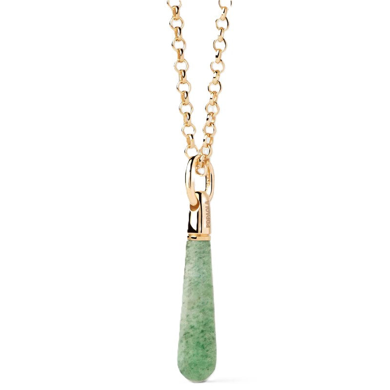 Ciondolo PDPAOLA Avventurina Verde Large Drop