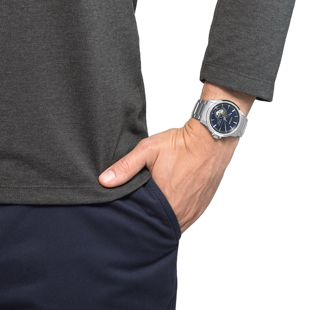 Orologio Citizen Automatico Super Titanio Silver/Blue
