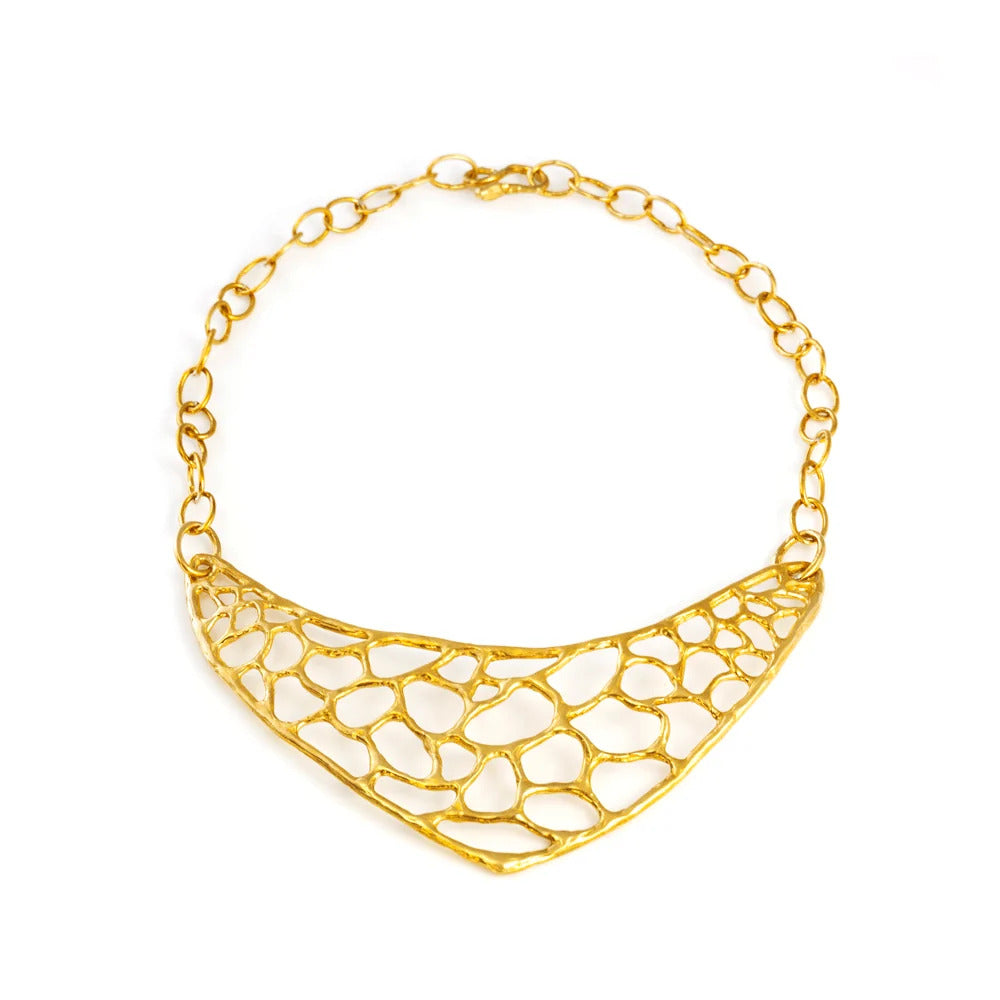 Collana Giulia Barela Africa Bronzo bagnato Oro 24 carati