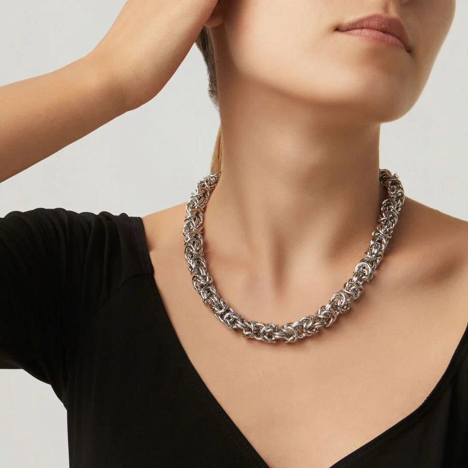 Collana Giovanni Raspini Bizantina Grande in Argento 925