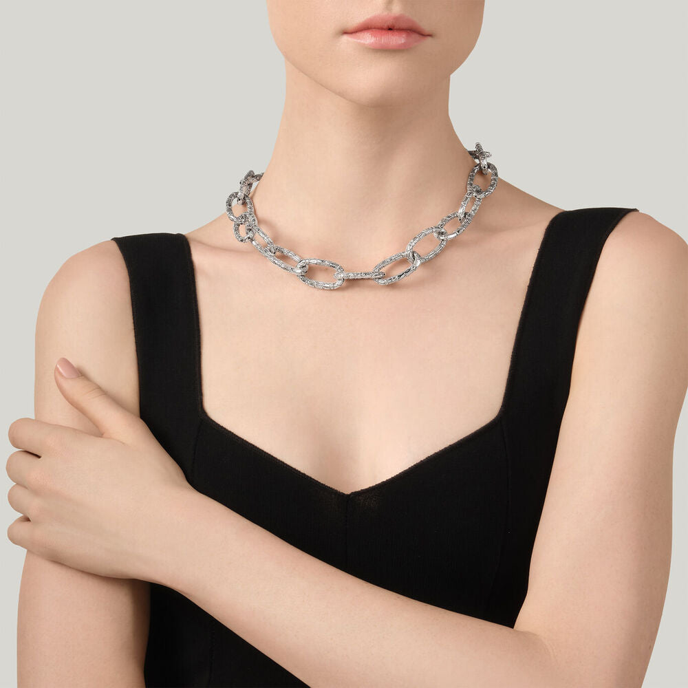 Collana Giovanni Raspini Croco in Argento 925