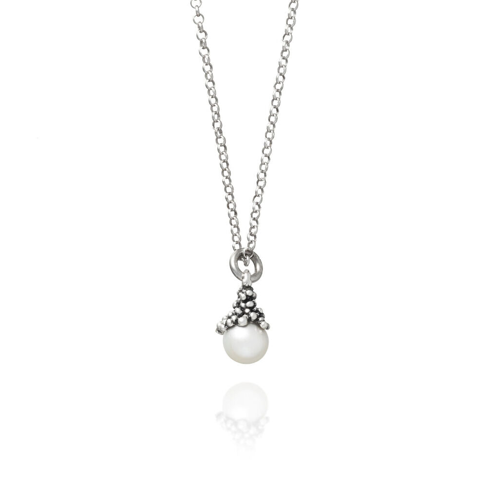 Collana con pendente Giovanni Raspini Mini Drops Argento e Perle