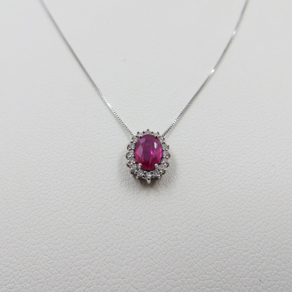 Collana con pendente LELUNE Oro, Diamanti e Rubino