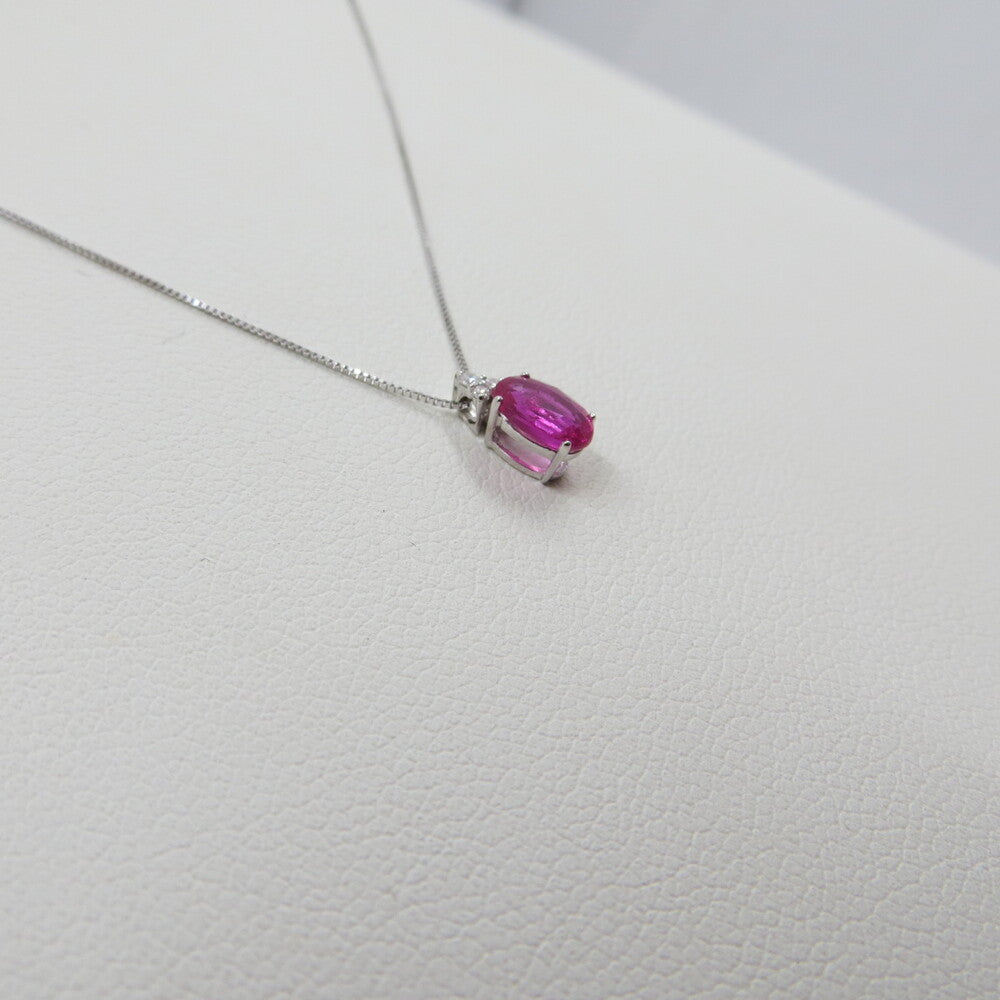 Collana con pendente LELUNE Oro, Diamanti e Rubino