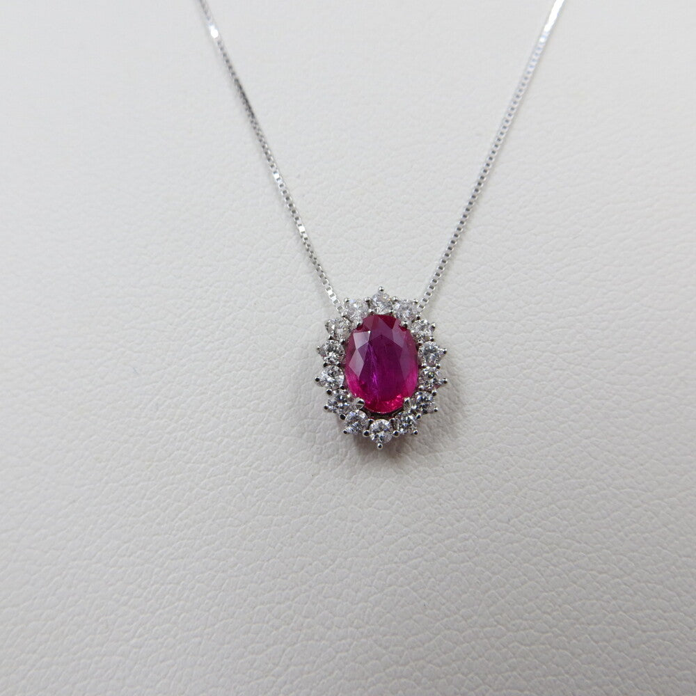 Collana con pendente LELUNE Oro, Diamanti e Rubino