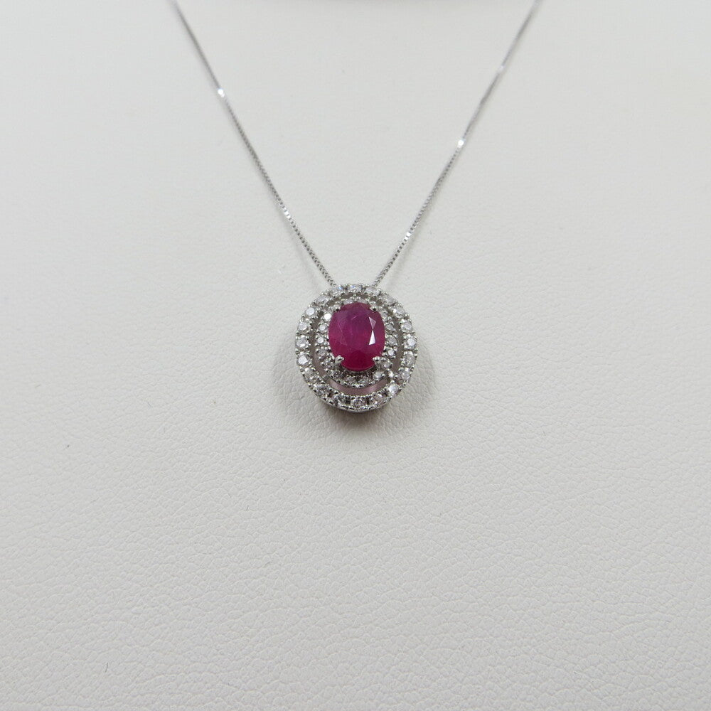 Collana con pendente LELUNE Oro, Diamanti e Rubino