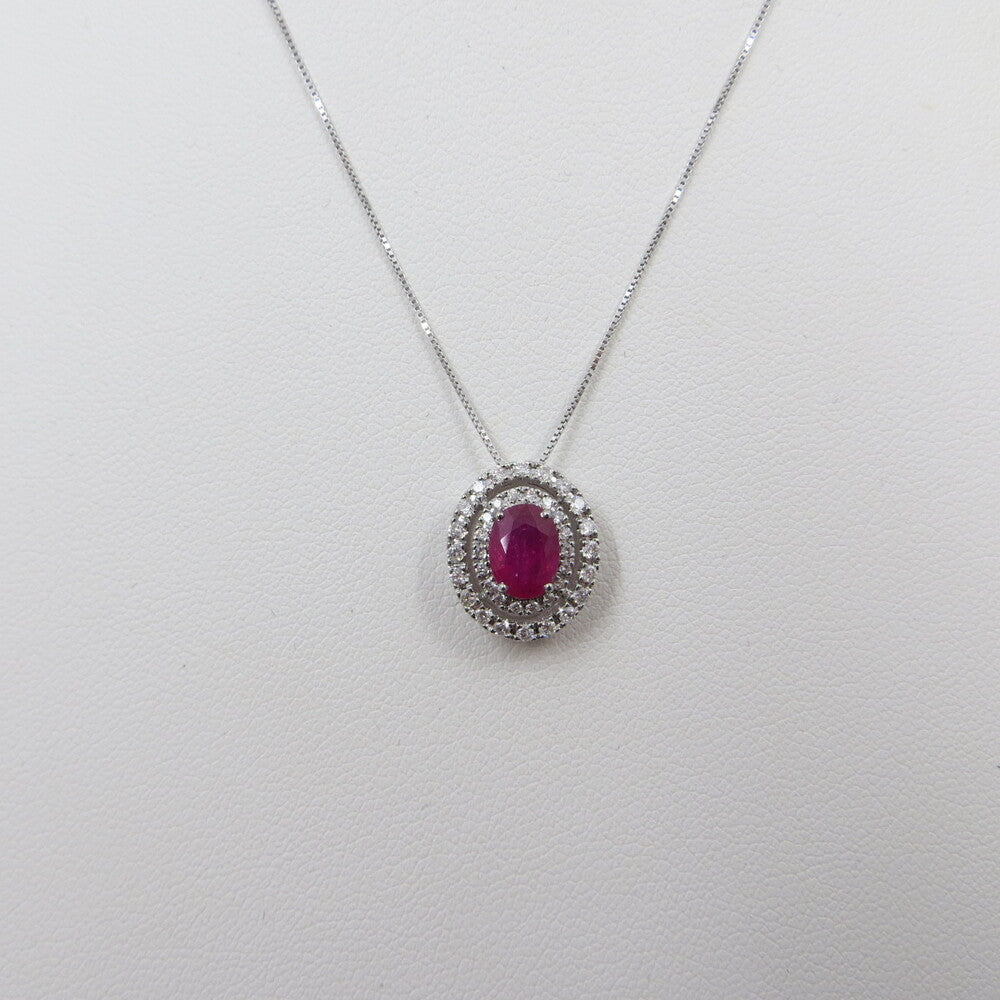 Collana con pendente LELUNE Oro, Diamanti e Rubino